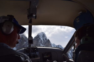 Pilot Jason talking to Don & Sandy's grandson who was a little nervous.